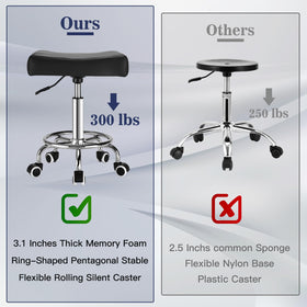 Mineloff Square Stool quick-install screws enable fast 3-minute setup.