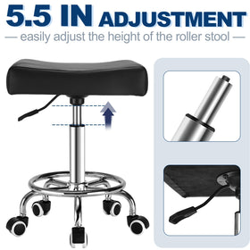 Mineloff Square Stool height adjustment ranges from 19.3 to 24.4 inches for flexible setup.