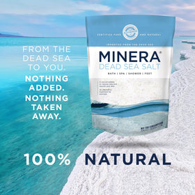 Minera Dead Sea Salt bulk packaging, unscented and pure minerals