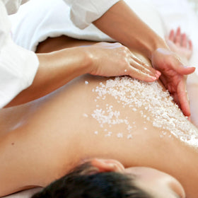 Minera Dead Sea Salt foot soak setup for relaxation