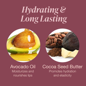 Mineral Fusion Cocoa Seed Butter provides conditioning for soft lips.