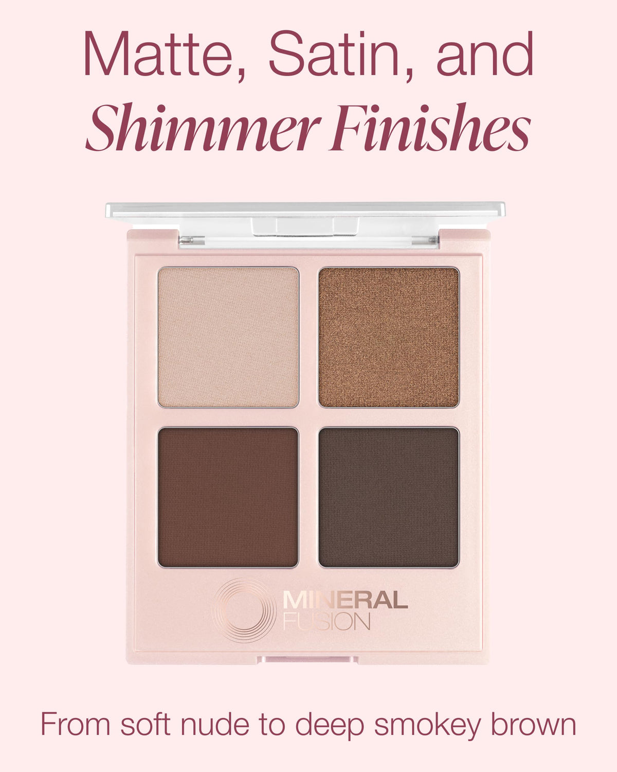 Mineral Fusion Coffee Break swatches soft nude shade for effortless everyday makeup