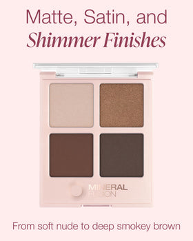 Mineral Fusion Coffee Break swatches soft nude shade for effortless everyday makeup