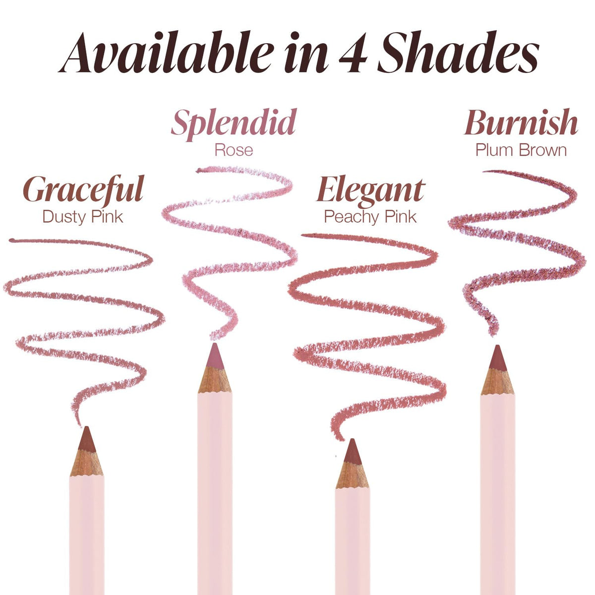 Mineral Fusion Elegant Lip Pencil helps prevent feathering and defines lip shape.