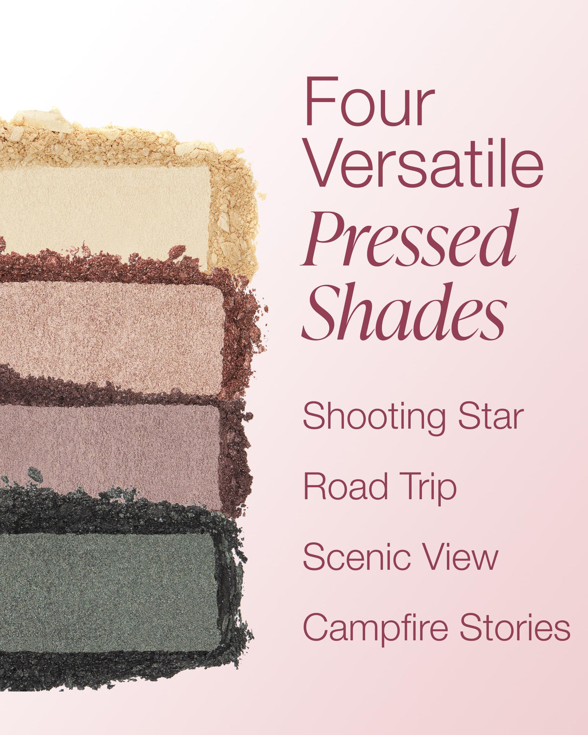 Mineral Fusion Eyeshadow Palette Smoky Grey shade creates depth for smoky eye silhouettes