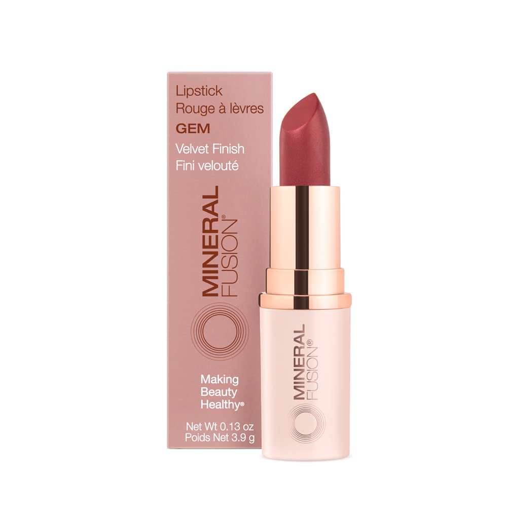 Mineral Fusion Gem Lip Stick delivers rich color for a bold, smooth pout.