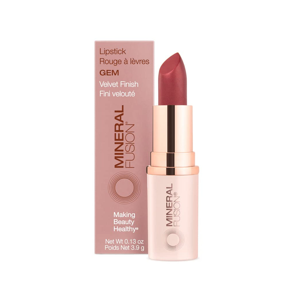 Mineral Fusion Gem Lip Stick delivers rich color for a bold, smooth pout.