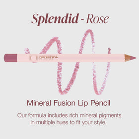 Mineral Fusion Lip Pencil Splendid creamy formula glides on smoothly.