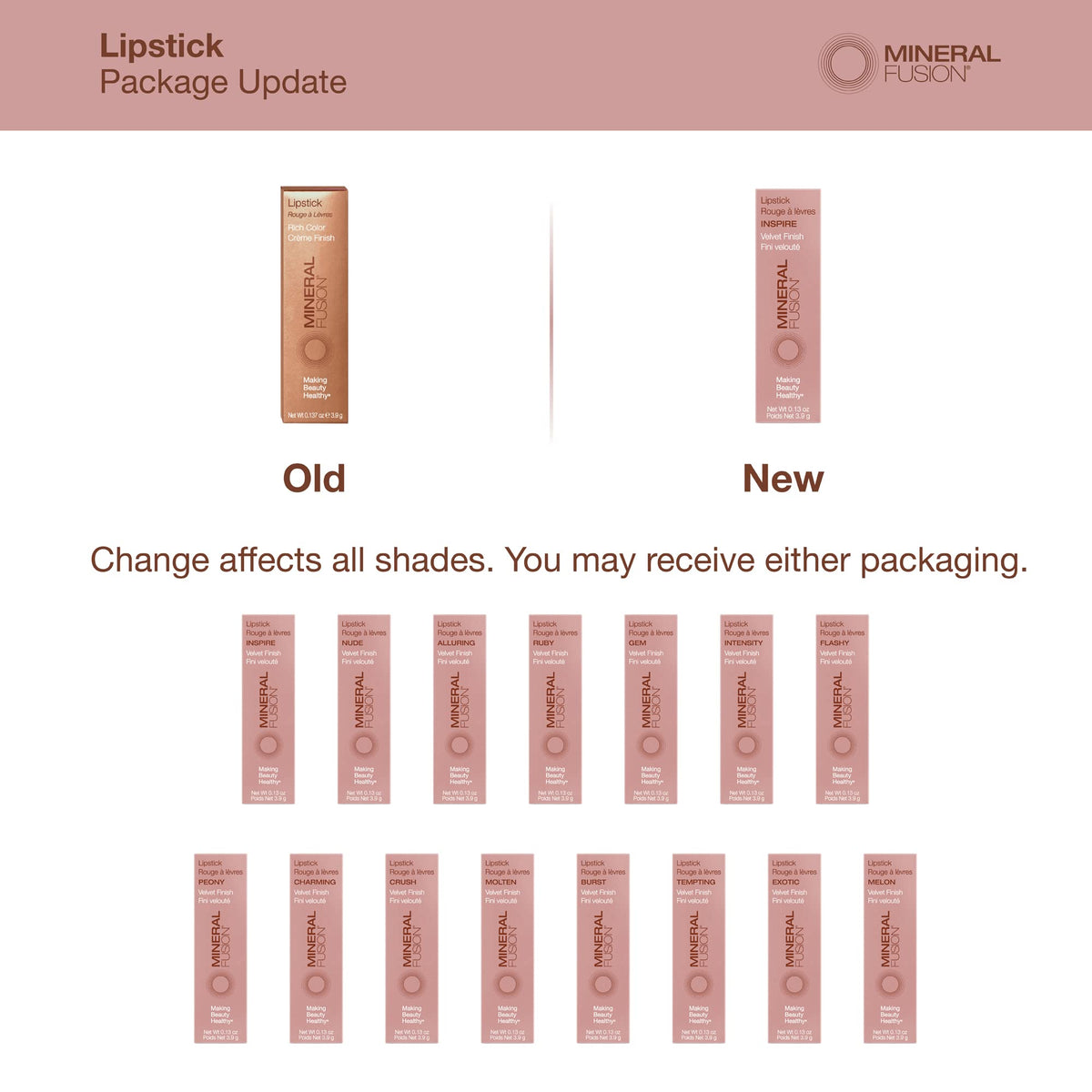 Mineral Fusion Alluring lip color for daily wear with lasting vibrancy