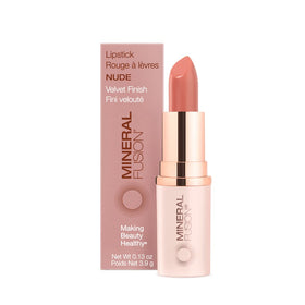 Mineral Fusion Lipstick Nude tube, creamy nude color for everyday wear