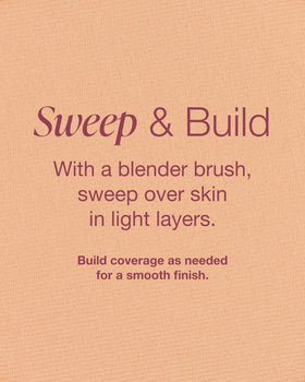 Beauty routine setup featuring Mineral Fusion Olive 2 pressed powder for a balanced, flawless look