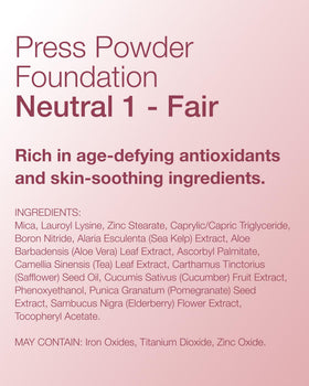 USA-made Mineral Fusion pressed powder foundation packaging highlighting quality standards.