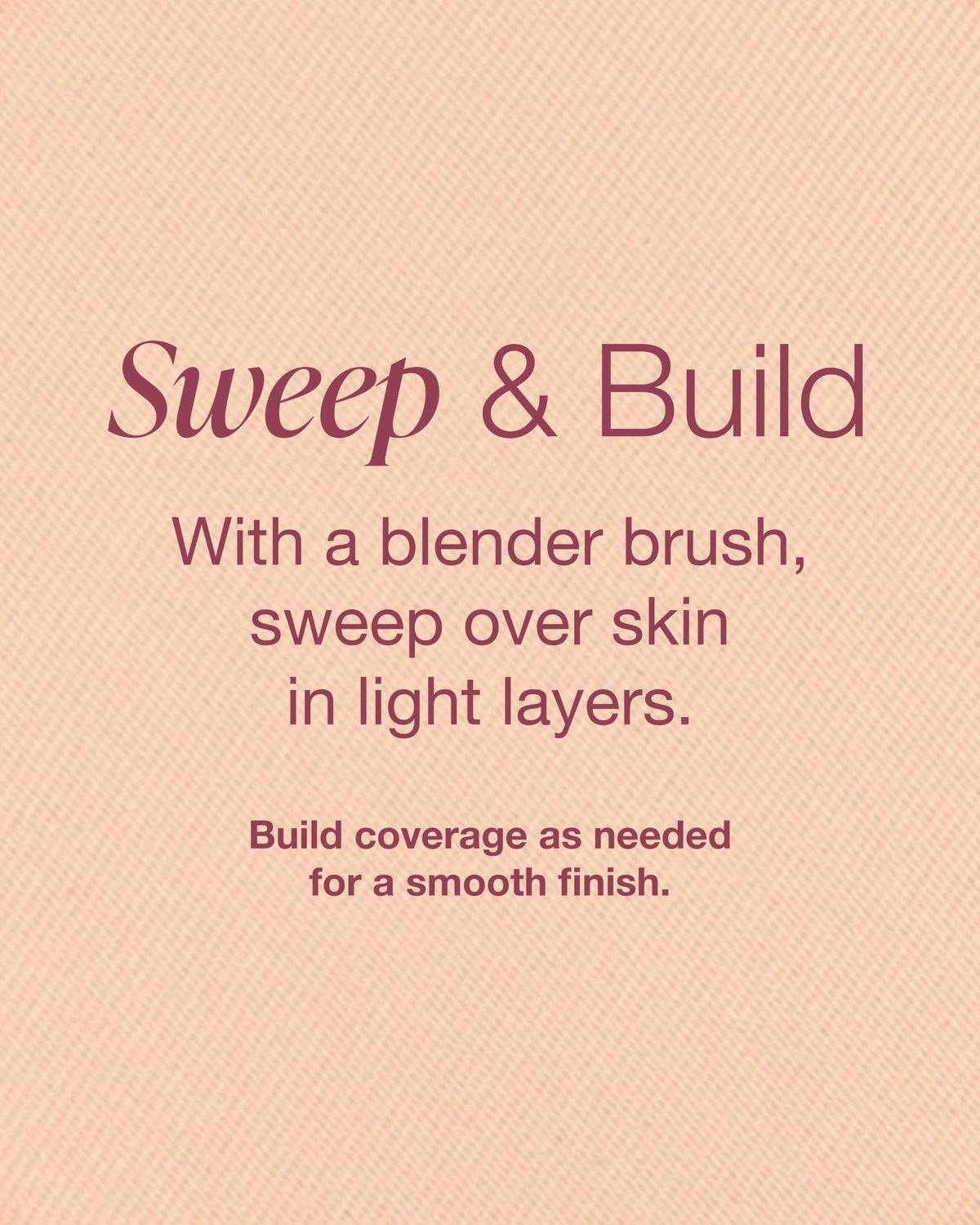 Mineral Fusion ingredients include pomegranate and sea kelp for skin nourishment.