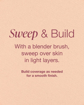 Mineral Fusion ingredients include pomegranate and sea kelp for skin nourishment.