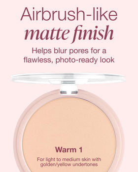 Mineral Fusion Warm 1 swatch on skin shows buildable coverage.