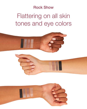Mineral Fusion Rock Show day-to-night look using matte and shimmer tones.
