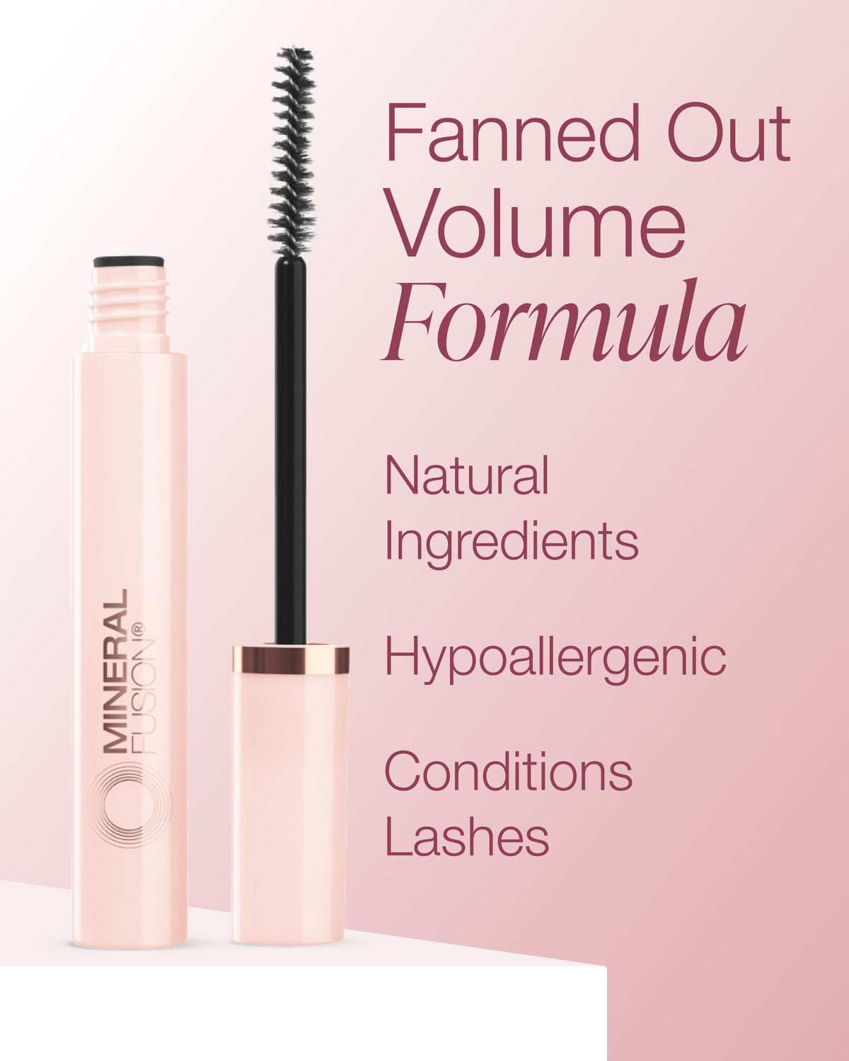 Natural lashes before applying Mineral Fusion So Ageless mascara