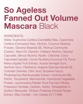 Swatch of Mineral Fusion So Ageless mascara shade on skin