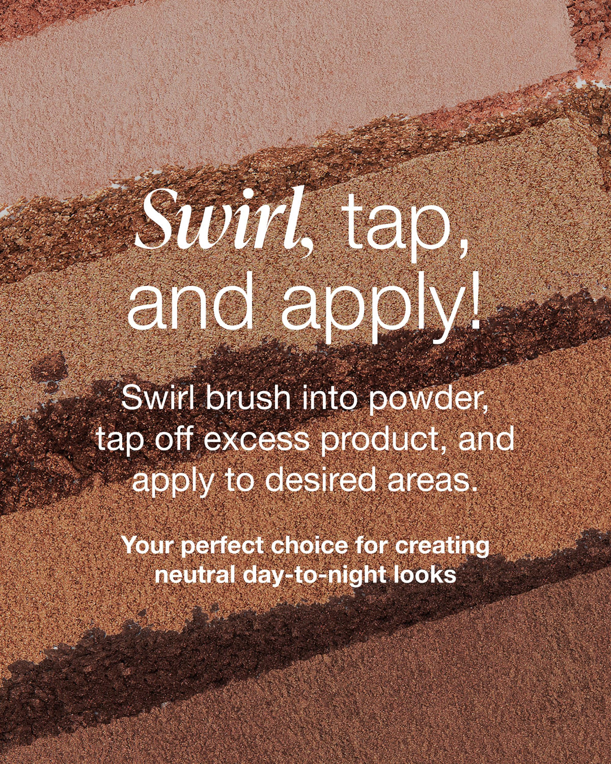 Mineral Fusion Soiree Eyeshadow Palette chocolate shade closeup, rich color for contour and definition