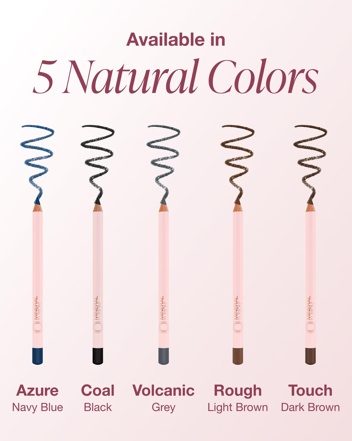 Mineral Fusion Eye Pencil Navy Azure ingredients include chamomile, meadowfoam, vitamin E.