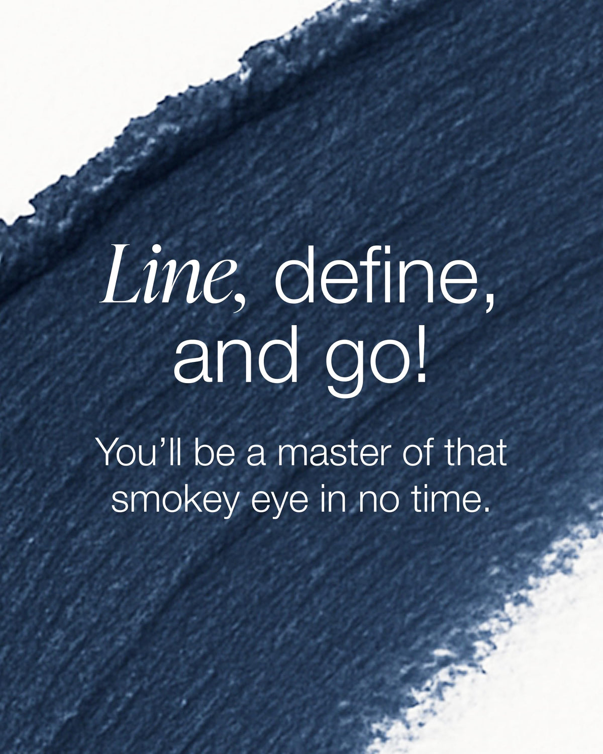 Mineral Fusion Eye Pencil Navy Azure tip indicates easy liner application.