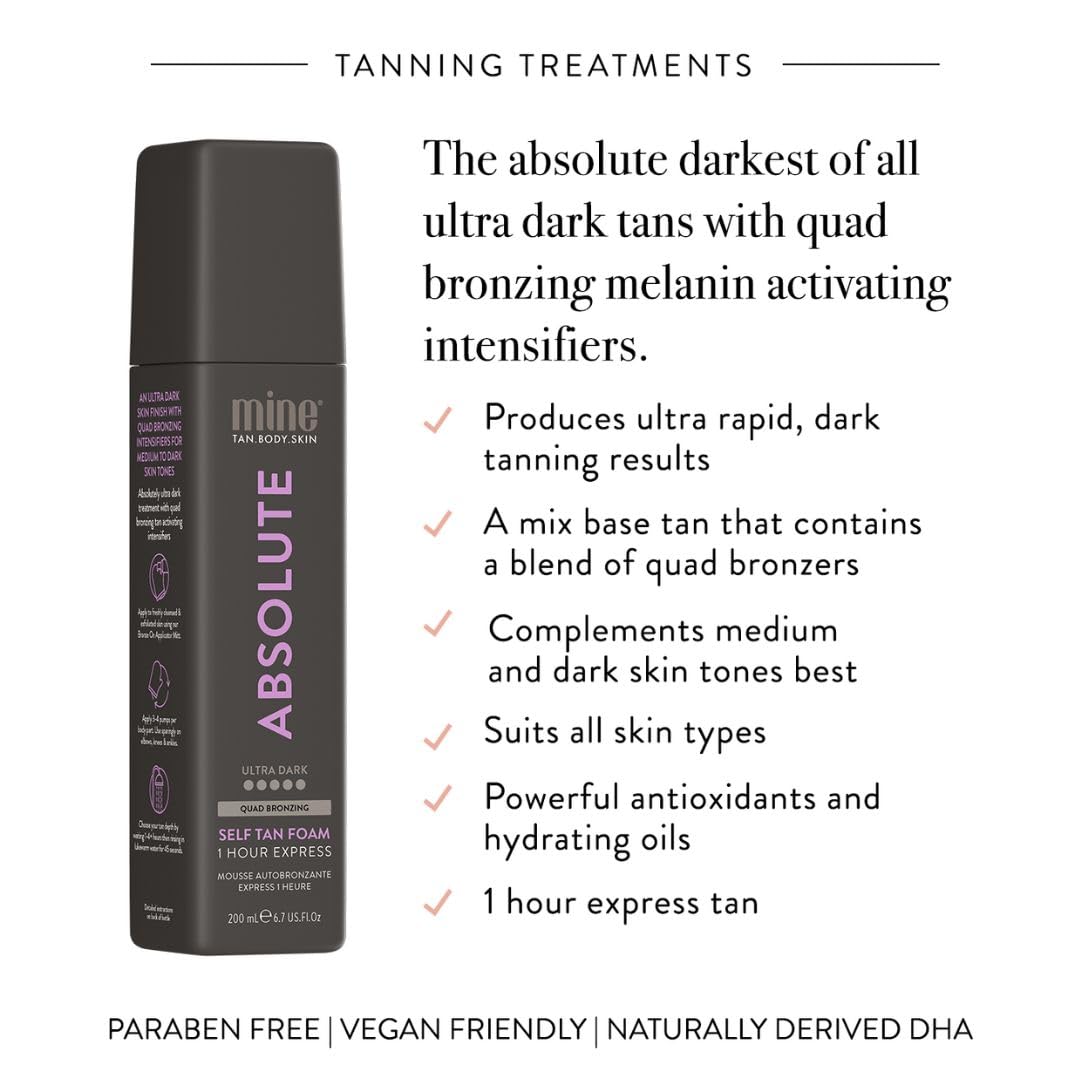 MINETAN BODY.SKIN Absolute application mitt helps smooth, streak-free results.