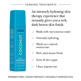 MINETAN BODY.SKIN blue exfoliator mitt ready for prep and exfoliation
