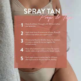 MINETAN Double Dark spray distance guidelines for even application