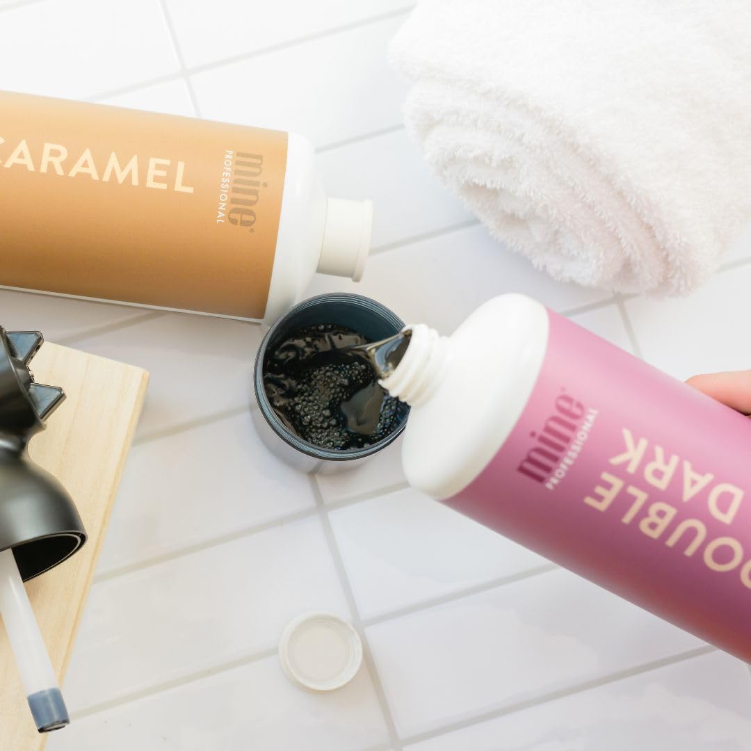 MINETAN Double Dark vegan cruelty-free label and safety marks