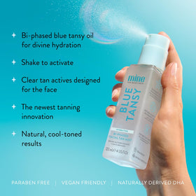 MINETAN Hyaluronic Acid hydration supports moisturized skin while gradually developing color.