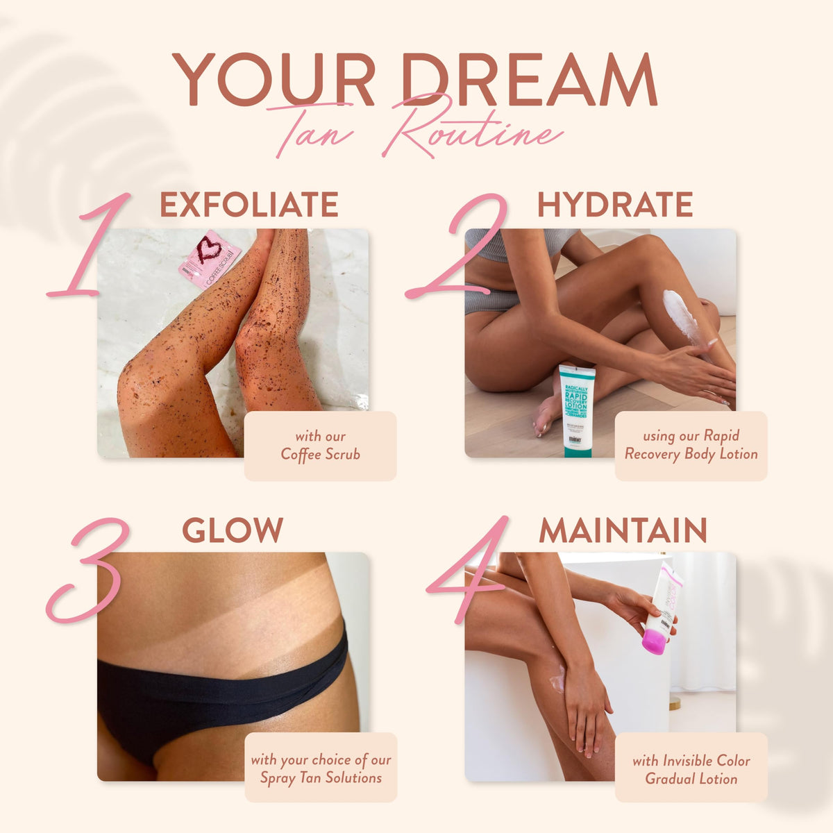 MineTan bottle image stressing hydrating oils for skin moisture.