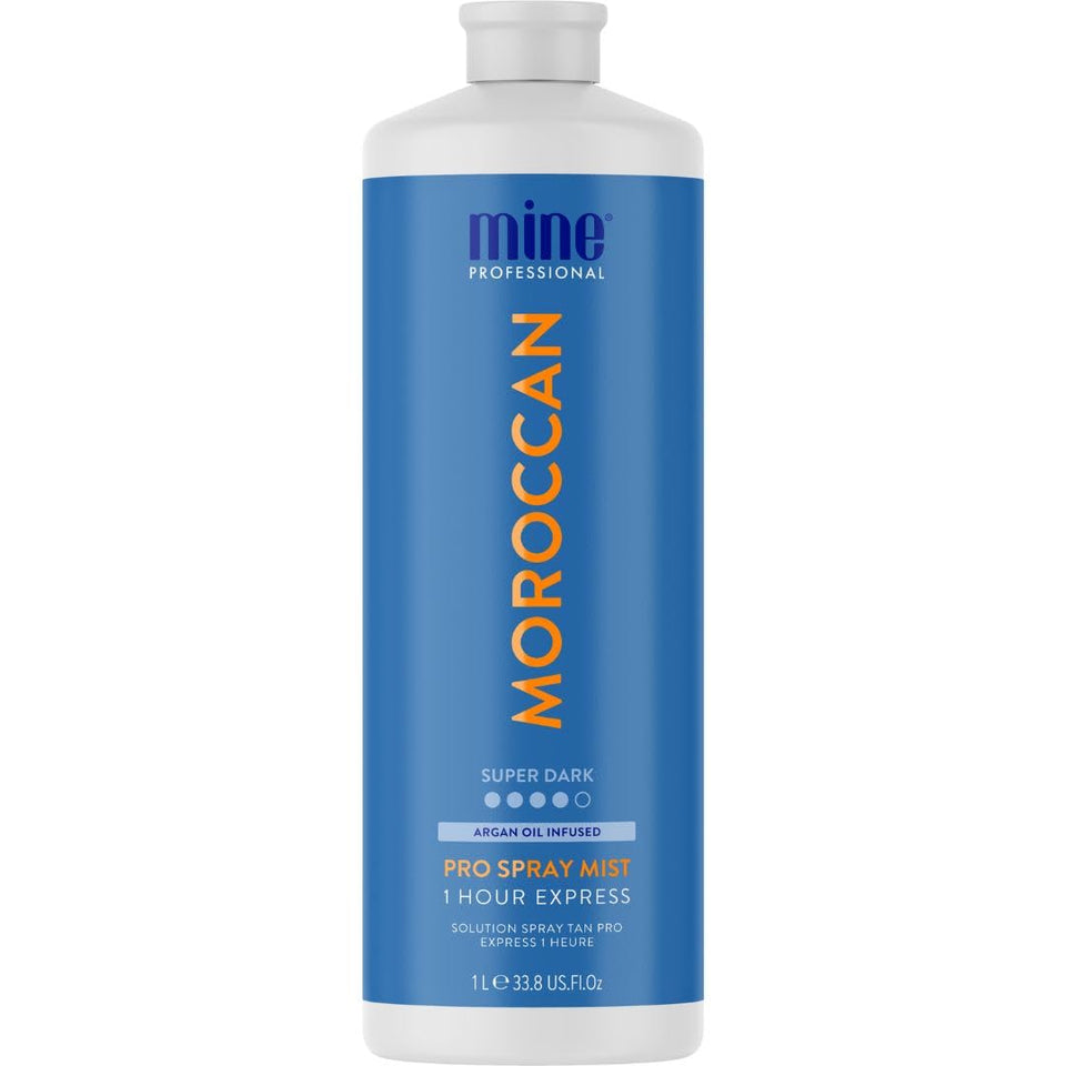MINETAN MOROCCAN argan oil bottle showcases hydration for all skin tones.