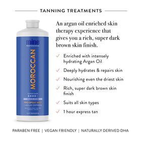MINETAN MOROCCAN deep-bronze-finish reveals a rich, sun-kissed glow.