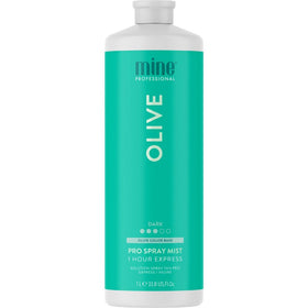 MINETAN Olive spray tan bottle showing premium olive bronze finish