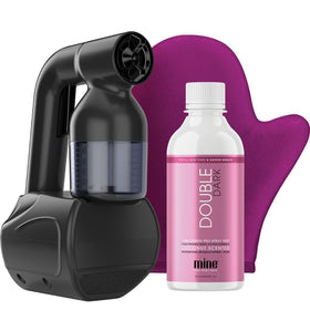 MINETAN Personal Spray Tan Machine in hand for quick at-home pro finish