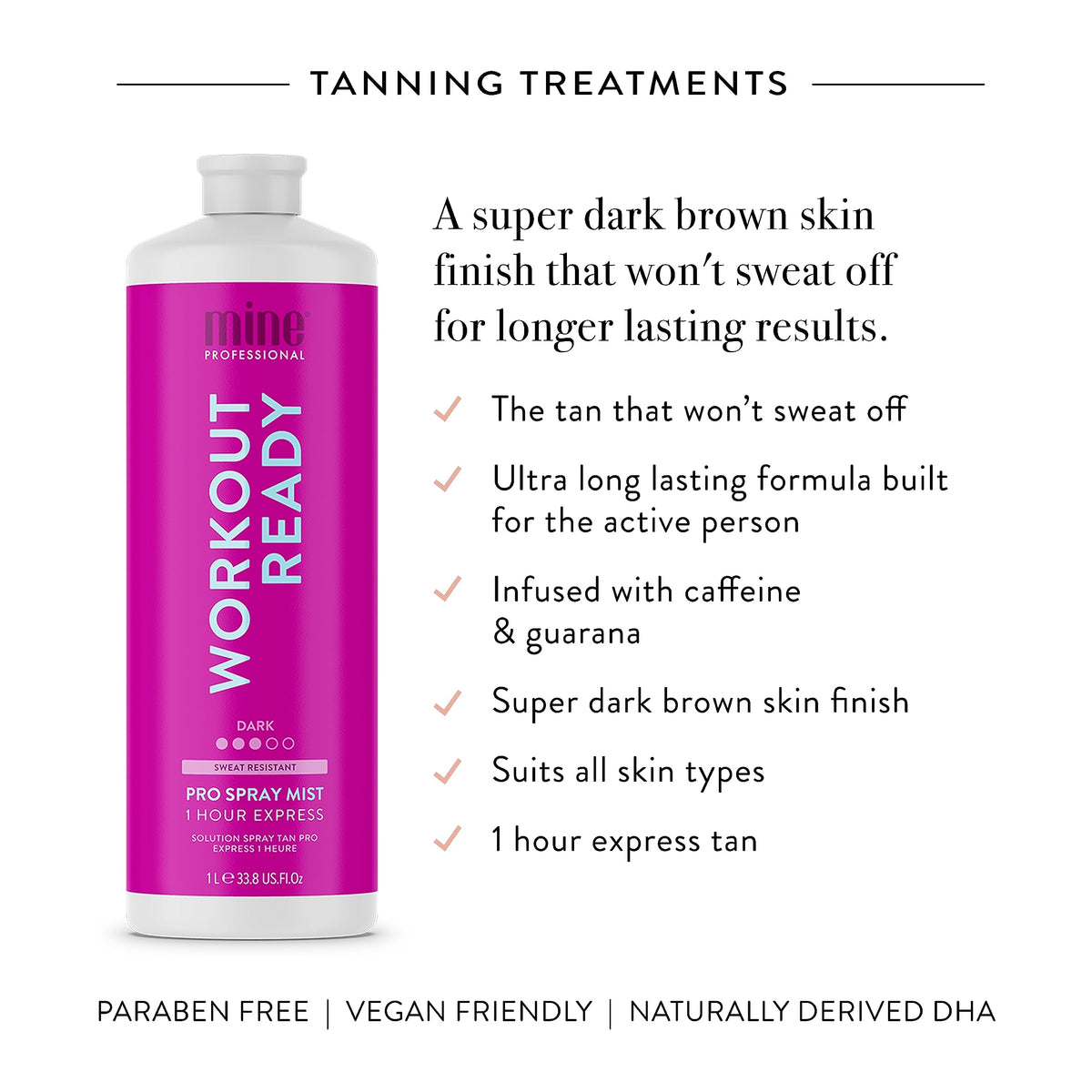 MineTan quad bronzing technology highlighted on packaging for faster color.