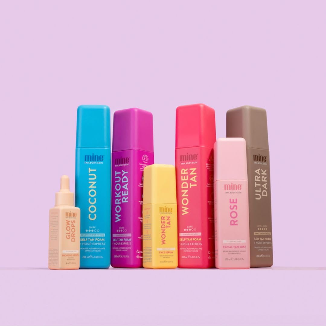 MINETAN Rose Face Tan Mist mixed with body lotion for all-over radiance