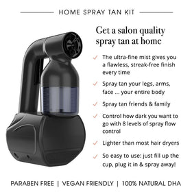MINETAN Spray Tan Kit portable setup for easy at-home tanning