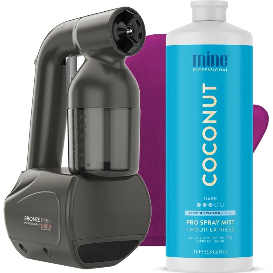 MineTan Spray Tanning Machine front view for portable on-site tanning.
