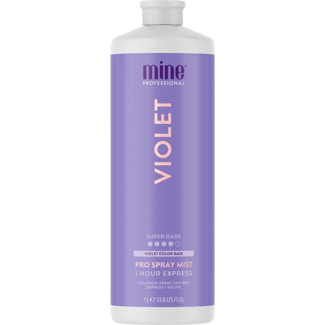 MINETAN Violet bottle pour showing a rich, even bronze finish.