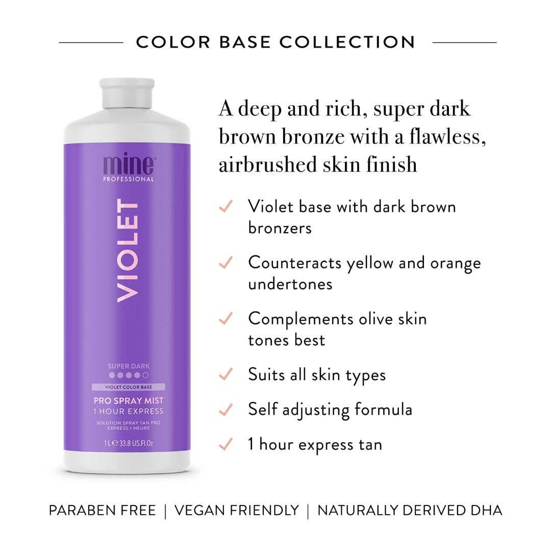 MINETAN Violet color base collection for customized undertone correction.
