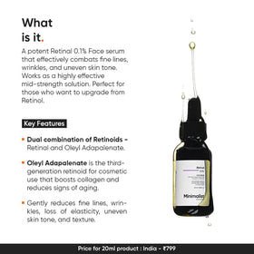 Minimalist Retinal serum pump in use for precise nightly application.