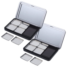 Minkissy empty eyeshadow palette with mirror for precise on-the-go touch-ups.