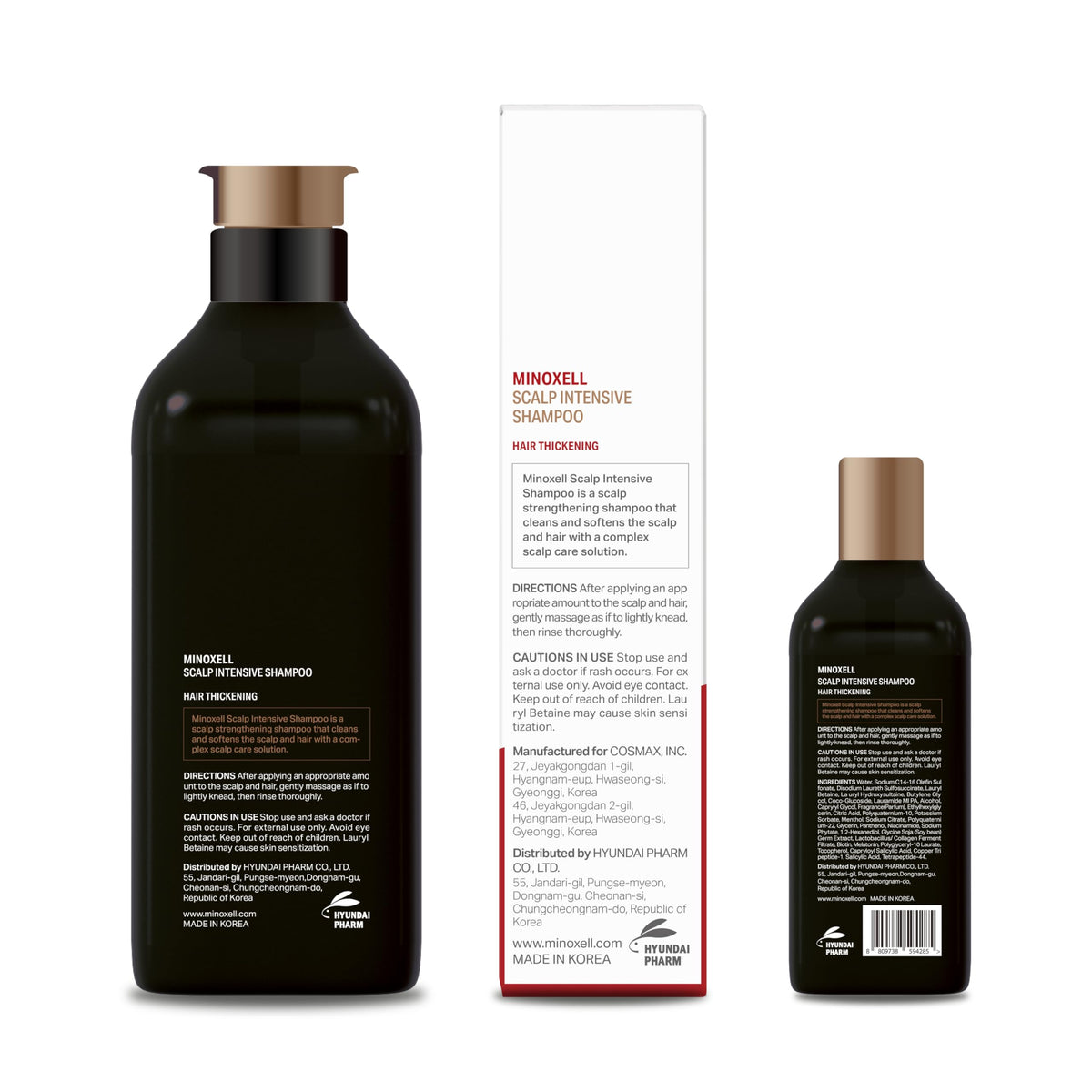 MINOXELL bottle beside full product shows bright, modern design.