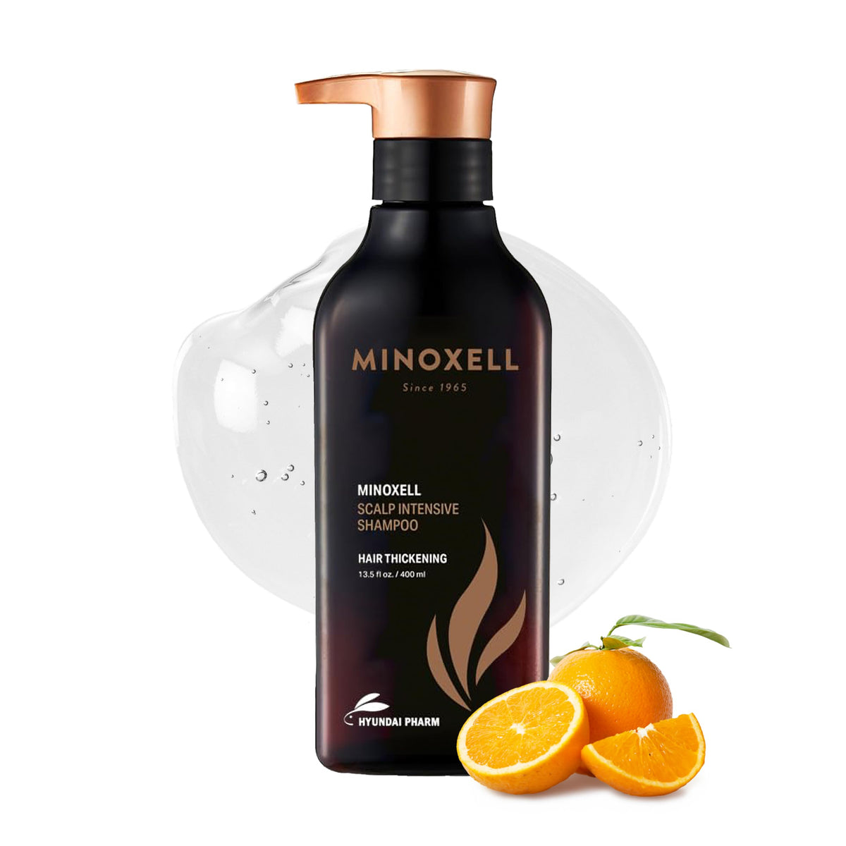 MINOXELL Scalp Intensive Shampoo bottle shows premium packaging for daily cleansing and scalp refreshment.