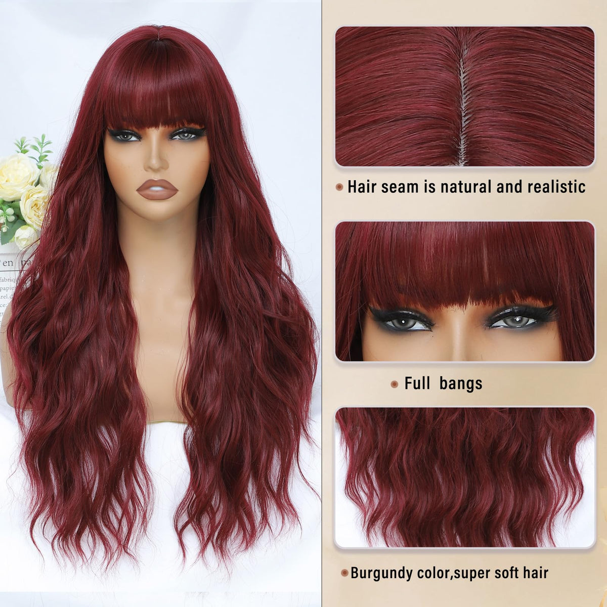 MINSEEYOO breathable rose-net wig ensures comfortable all-day wear.