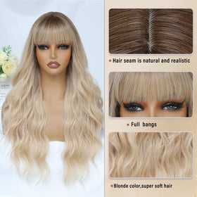 MINSEEYOO versatile blonde wig for work, parties, and travel.
