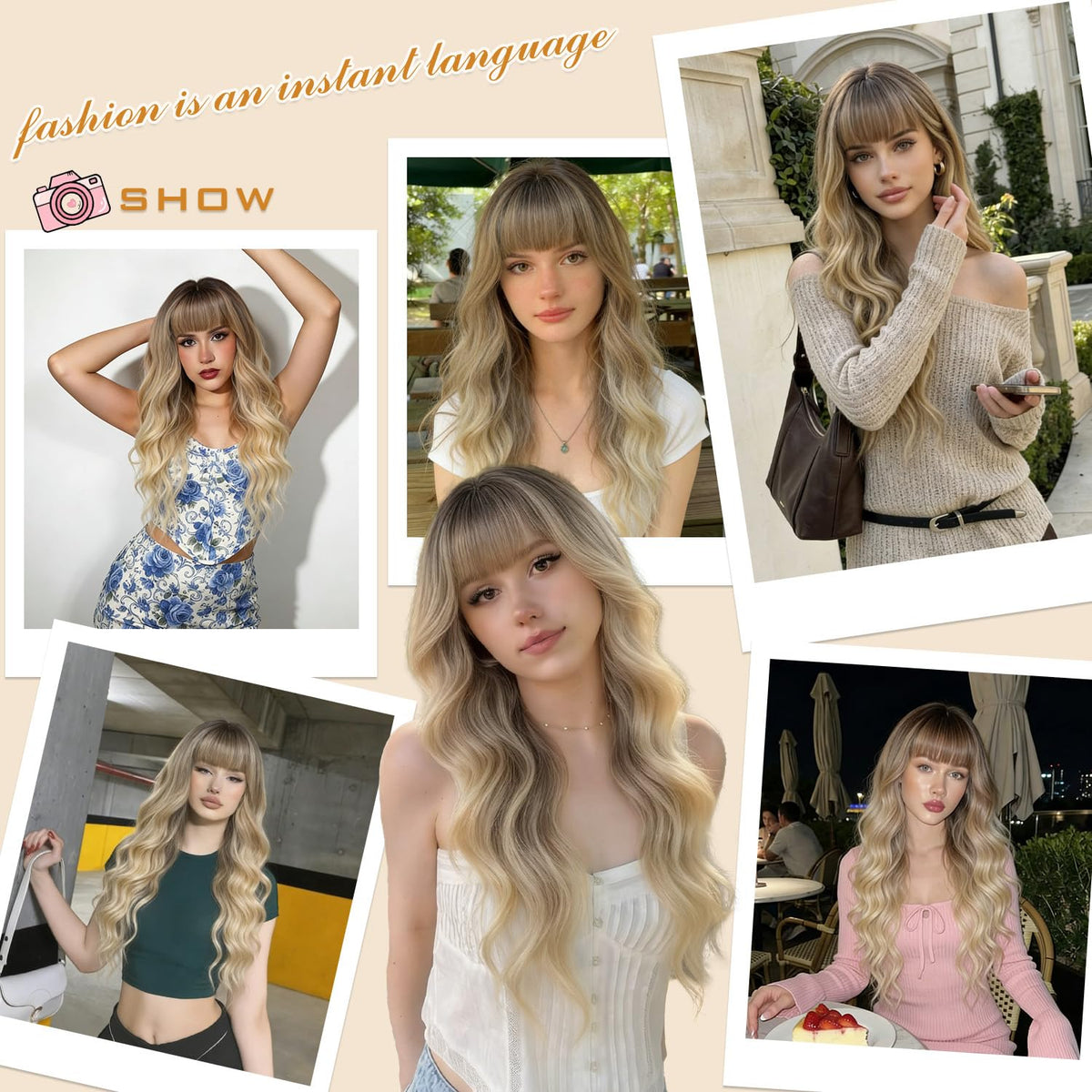 MINSEEYOO heat-resistant synthetic fibers enable everyday styling.