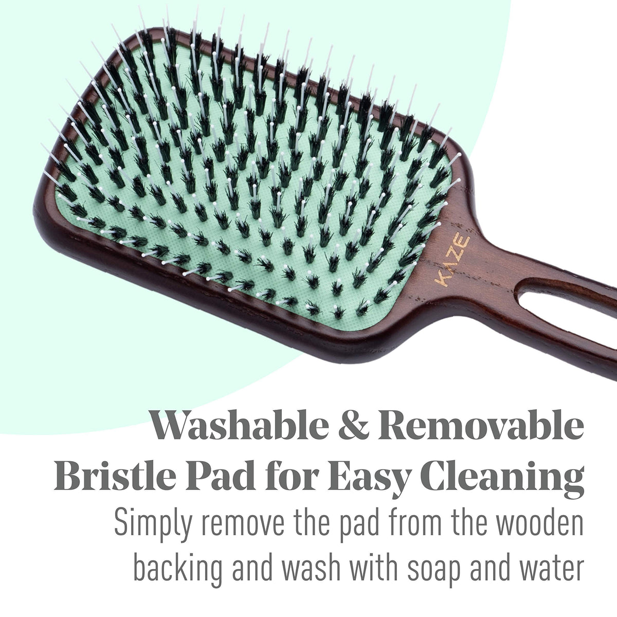 MINT extension-friendly brush suits delicate extensions.