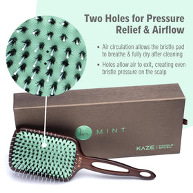 MINT removable washable bristle pad for easy cleaning.